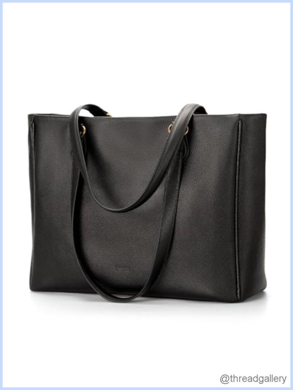 Genuine Leather Laptop Tote Bag for Women with 15.6" Sleeve
